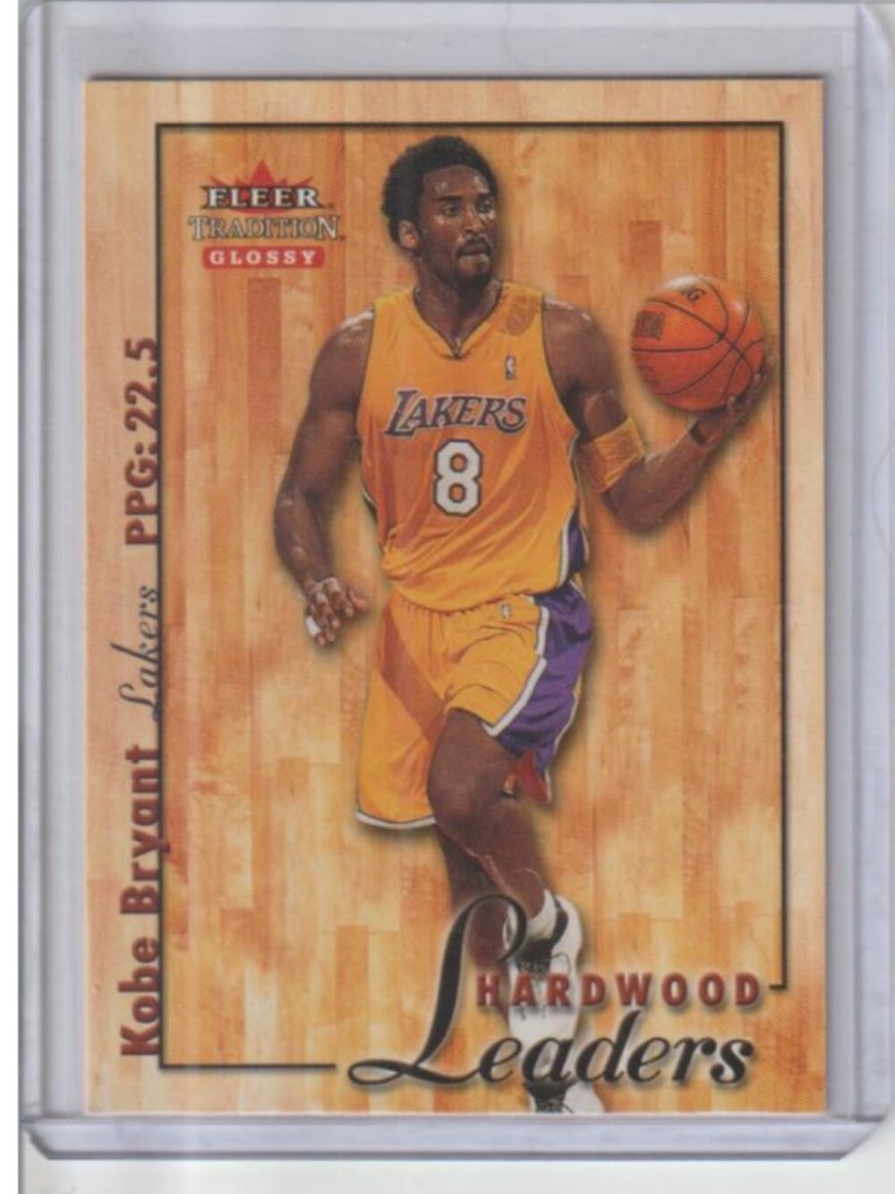 Kobe Bryant 2000-01 Fleer Tradition Glossy Hardwood Leaders #9 of 15 HL HOF Los